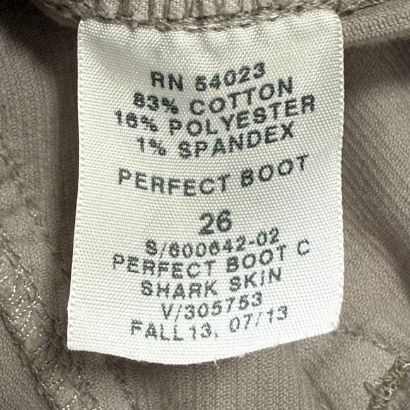 GAP 1969 Perfect Boot Corduroy Pants Women’s 26 Shark Skin Gray Tan 32" Inseam - Picture 6 of 9